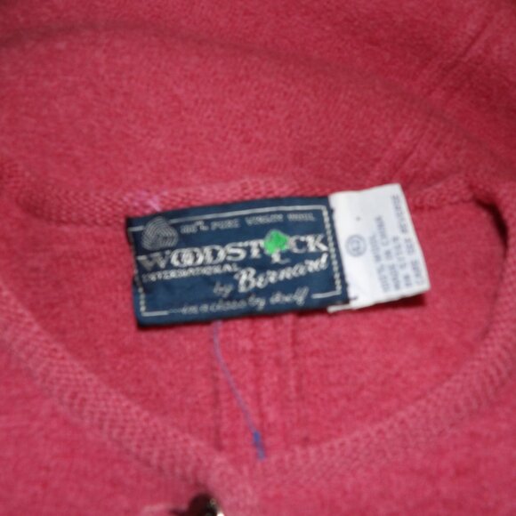 Womens Vintage 100% Dusty Pink Wool Cardigan Size EU 42 (US 6) Old Money Core - Picture 7 of 9